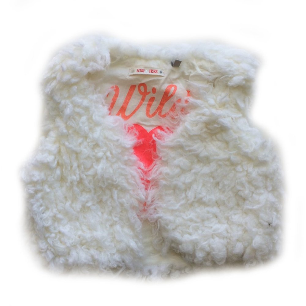 IKKS Girls Faux Fur Vest